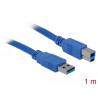 Delock USB 5 Gbps Kabel Typ-A Stecker zu Typ-B Stecker 1 m blau