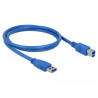 Delock USB 5 Gbps Kabel Typ-A Stecker zu Typ-B Stecker 1 m blau