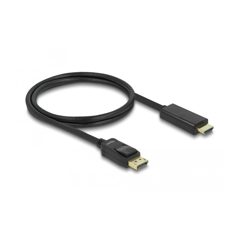 Delock Kabel DisplayPort 1.1 Stecker - High Speed HDMI-A Stecker Passiv 1 m schwarz