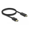 Delock Kabel DisplayPort 1.1 Stecker - High Speed HDMI-A Stecker Passiv 1 m schwarz