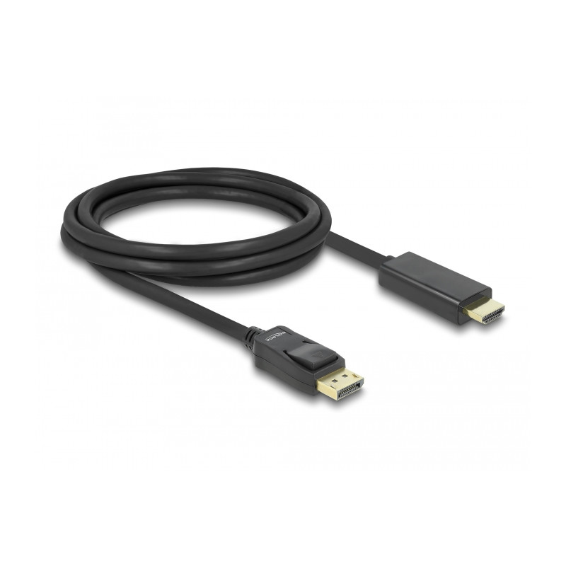Delock Kabel DisplayPort 1.1 Stecker - High Speed HDMI-A Stecker Passiv 2 m schwarz