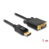 Delock Kabel DisplayPort 1.1 Stecker - DVI 24+1 Stecker Passiv 1 m schwarz