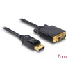Delock Kabel DisplayPort 1.1 Stecker - DVI 24+1 Stecker Passiv 5 m schwarz