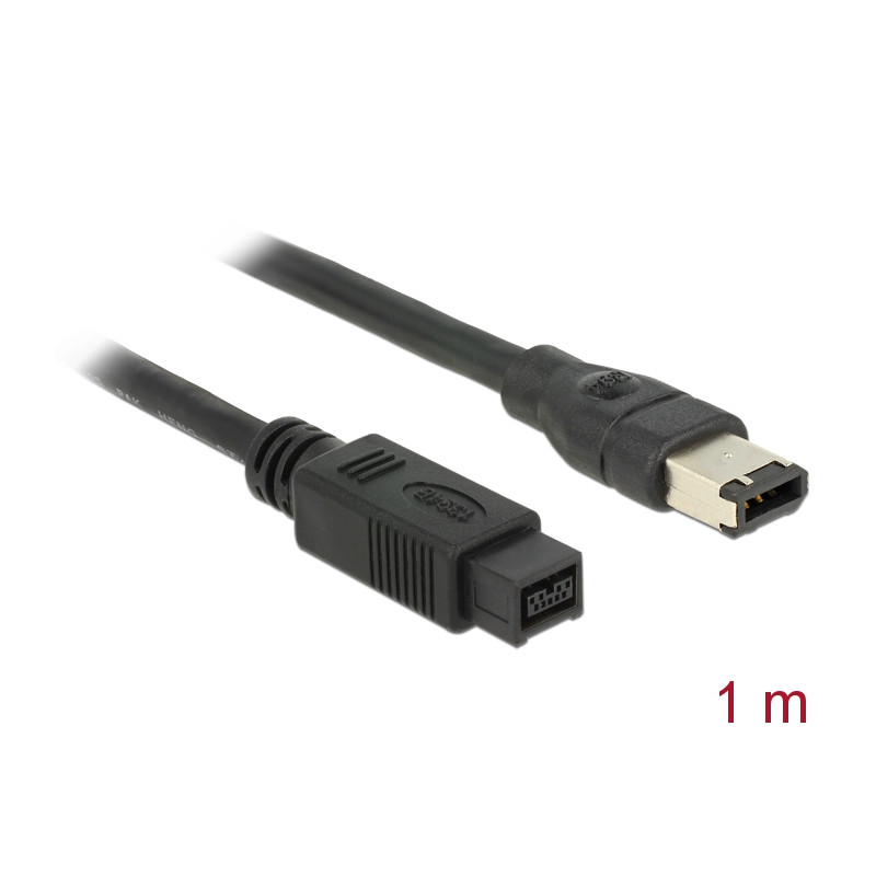 Delock Kabel FireWire 9 Pin Stecker - 6 Pin Stecker 1 m