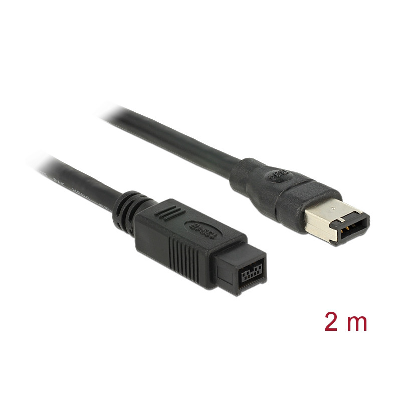 Delock Kabel FireWire 9 Pin Stecker - 6 Pin Stecker 2 m