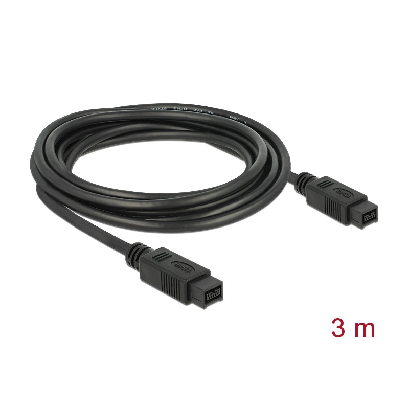 Delock Kabel FireWire 9 Pin Stecker - 9 Pin Stecker 3 m