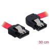 Delock SATA 3 Gb/s Kabel gerade auf rechts gewinkelt 30 cm rot