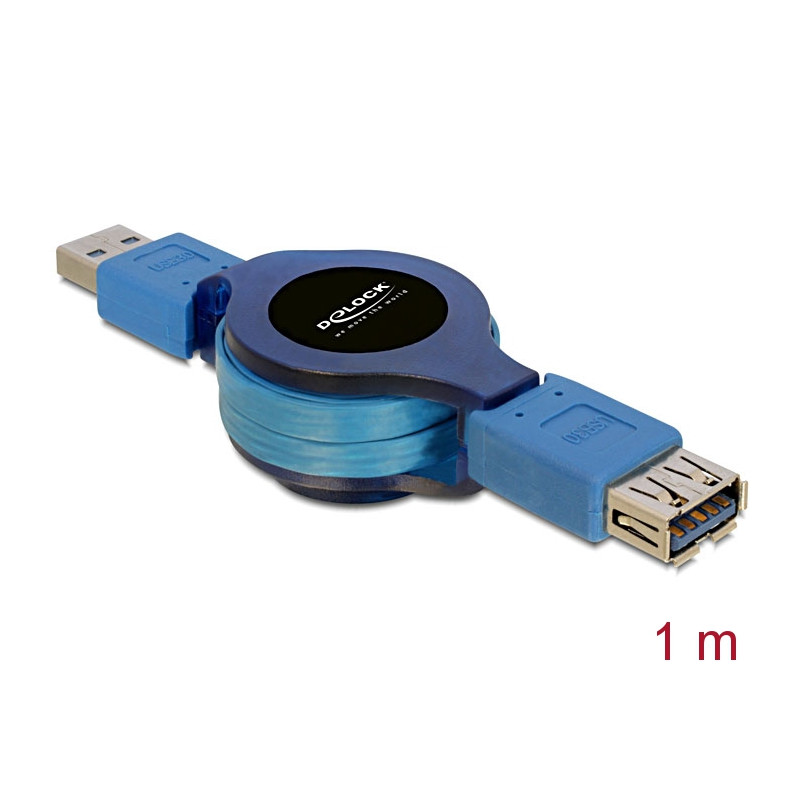 Delock Kabel USB 3.0 Verlängerung mit Aufrollfunktion