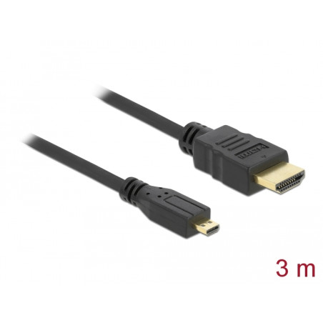 Delock Kabel High Speed HDMI mit Ethernet A/D Stecker/Stecker 3m