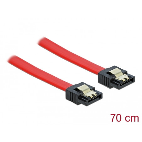 Delock SATA 6 Gb/s Kabel 70 cm rot