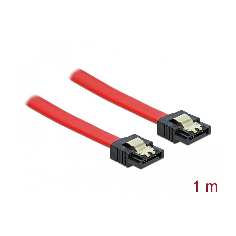 Delock SATA 6 Gb/s Kabel 1 m rot