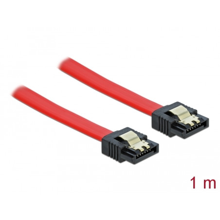 Delock SATA 6 Gb/s Kabel 1 m rot