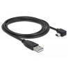 Delock USB 2.0 Kabel Typ-A Stecker zu Typ Mini-B Stecker links gewinkelt 2 m