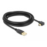 Delock USB 2.0 Kabel Typ-A Stecker zu Typ Mini-B Stecker links gewinkelt 3 m