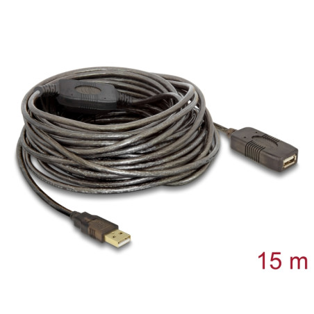 Delock Kabel USB 2.0 Verlängerung, aktiv 15 m
