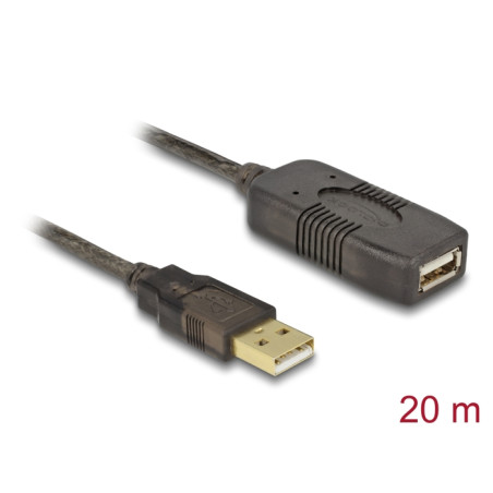 Delock Kabel USB 2.0 Verlängerung, aktiv 20 m