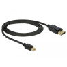 Delock Kabel Mini DisplayPort 1.2 Stecker - DisplayPort Stecker 4K 60 Hz 1,0 m