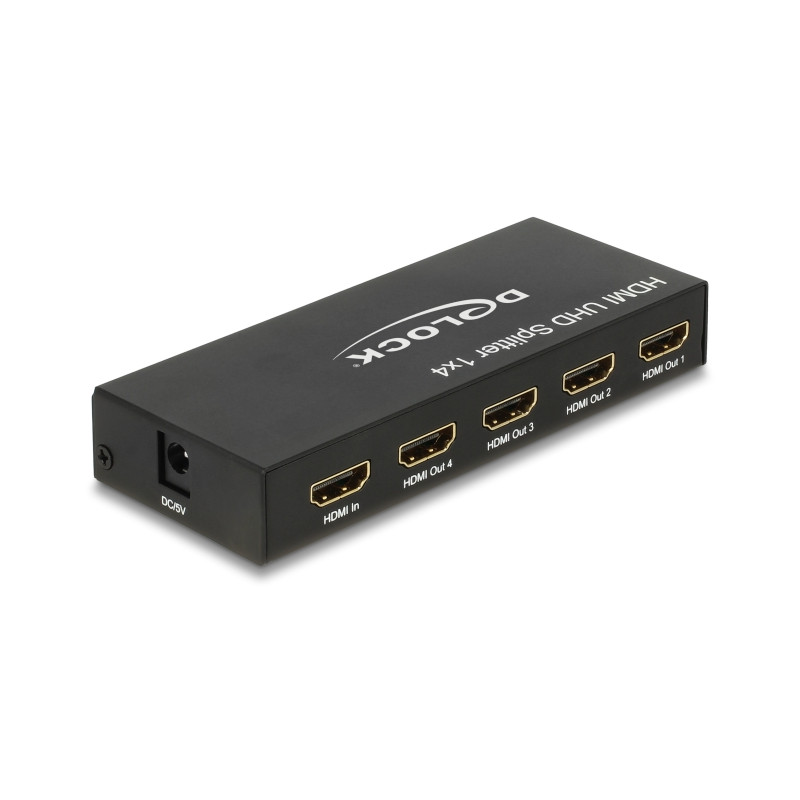 Delock HDMI UHD Splitter 1 x HDMI in - 4 x HDMI out 4K