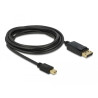 Delock Kabel Mini DisplayPort 1.2 Stecker - DisplayPort Stecker 4K 60 Hz 3,0 m