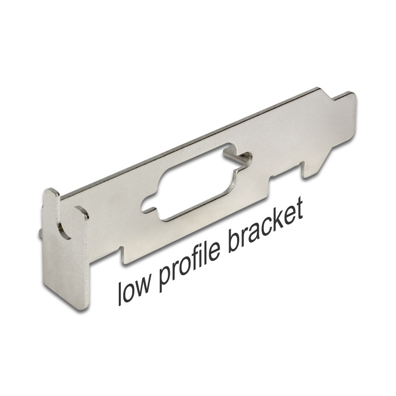 Delock Low Profile Slotblech mit D-Sub 9 Öffnung