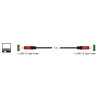 Delock USB 5 Gbps Kabel Typ-A Stecker zu Typ-A Stecker 1 m Metall
