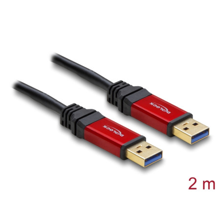 Delock USB 5 Gbps Kabel Typ-A Stecker zu Typ-A Stecker 2 m Metall