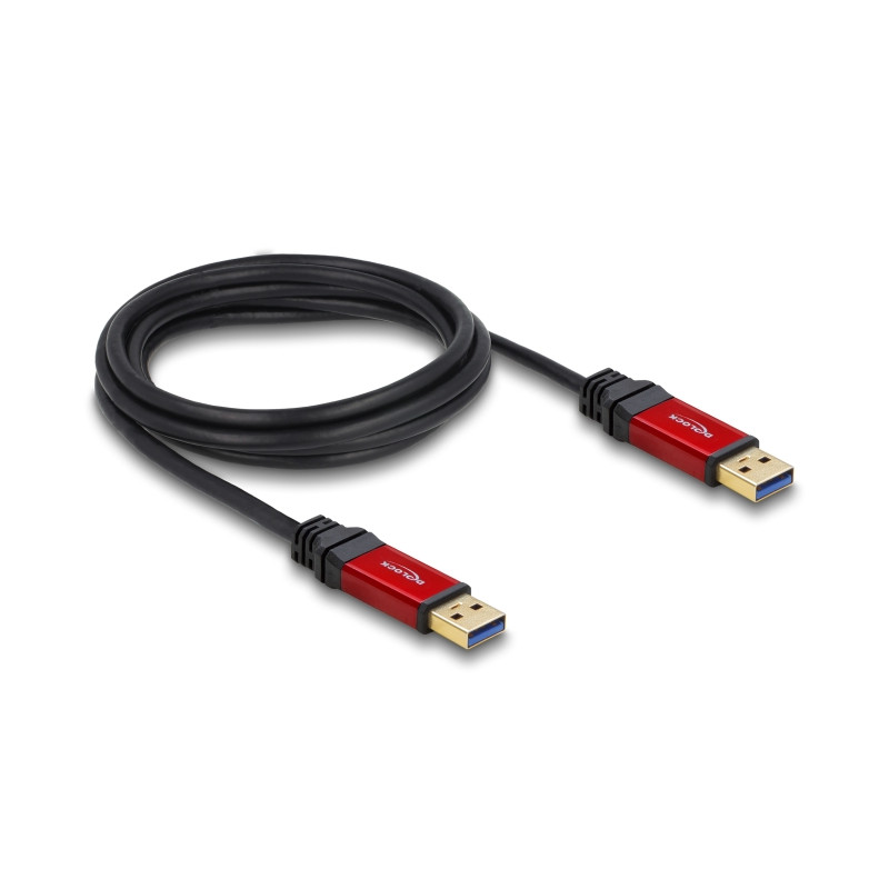 Delock USB 5 Gbps Kabel Typ-A Stecker zu Typ-A Stecker 2 m Metall