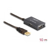 Delock USB 2.0 Verlängerungskabel 10 m aktiv mit 4 Port Hub