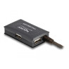 Delock USB 2.0 Verlängerungskabel 10 m aktiv mit 4 Port Hub