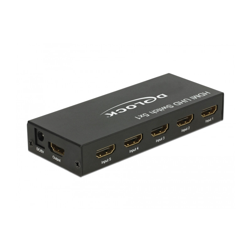 Delock HDMI UHD Switch 5 x HDMI in - 1 x HDMI out 4K
