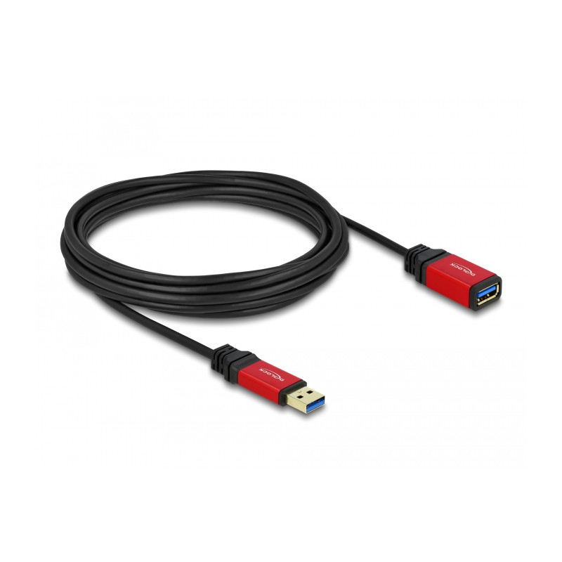 Delock USB 5 Gbps Verlängerungskabel Typ-A Stecker zu USB 5 Gbps Typ-A Buchse 5 m Premium