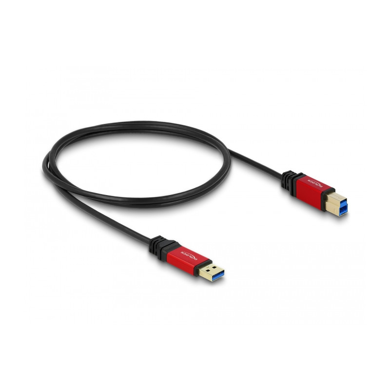Delock USB 5 Gbps Kabel Typ-A Stecker zu USB 5 Gbps Typ-B Stecker 1 m Premium