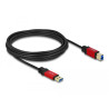 Delock USB 5 Gbps Kabel Typ-A Stecker zu USB 5 Gbps Typ-B Stecker 5 m Premium