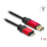 Delock USB 5 Gbps Kabel Typ-A Stecker zu USB 5 Gbps Typ Micro-B Stecker 1 m Premium