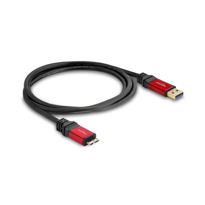 Delock USB 5 Gbps Kabel Typ-A Stecker zu USB 5 Gbps Typ Micro-B Stecker 3 m Premium