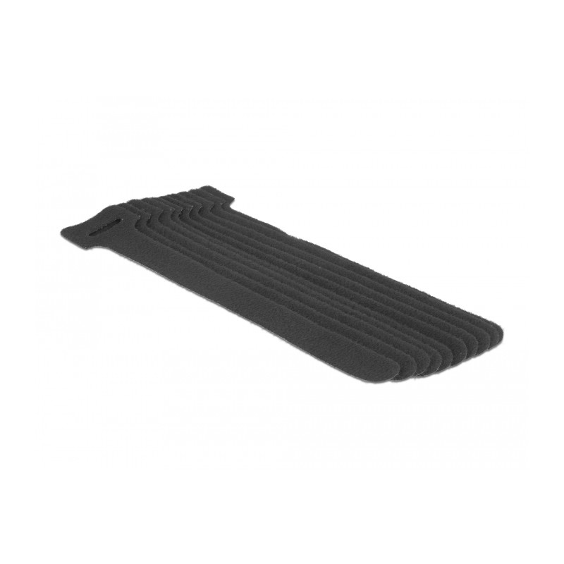 Delock Klett-Kabelbinder L 150 mm x B 12 mm 10 Stück schwarz