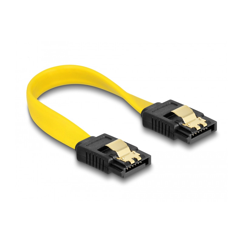 Delock SATA 6 Gb/s Kabel 10 cm gelb