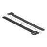 Delock Klett-Kabelbinder L 200 mm x B 12 mm 10 Stück schwarz