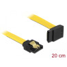 Delock SATA 6 Gb/s Kabel gerade auf oben gewinkelt 20 cm gelb