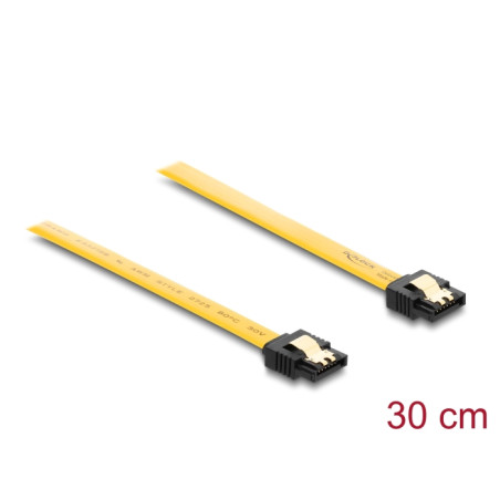 Delock SATA 6 Gb/s Kabel 30 cm gelb