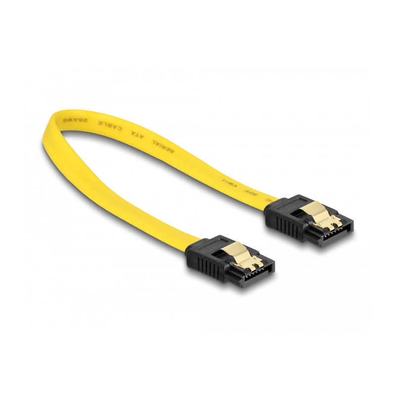 Delock SATA 6 Gb/s Kabel 20 cm gelb