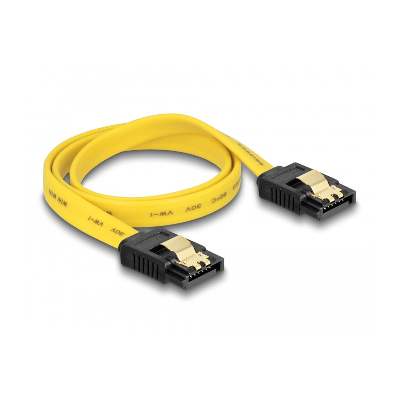 Delock SATA 6 Gb/s Kabel 50 cm gelb