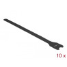 Delock Klett-Kabelbinder L 300 mm x B 12 mm 10 Stück schwarz