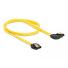 Delock SATA 6 Gb/s Kabel gerade auf rechts gewinkelt 50 cm gelb