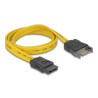 Delock SATA 6 Gb/s Verlängerungskabel 50 cm gelb