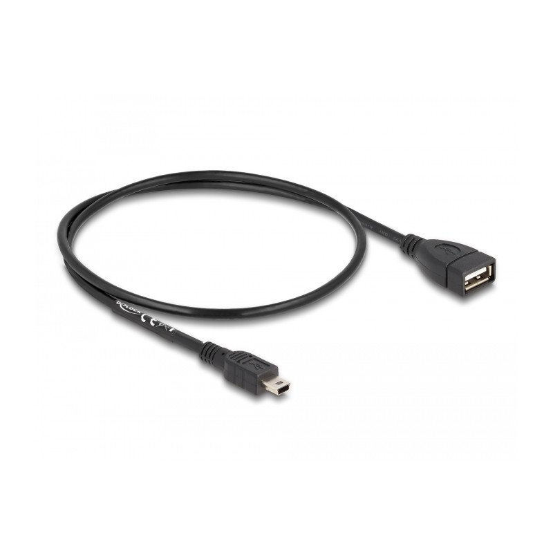 Delock USB 2.0 Kabel Typ-A Buchse zu Mini USB Stecker 0,5 m