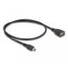 Delock USB 2.0 Kabel Typ-A Buchse zu Mini USB Stecker 0,5 m