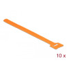 Delock Klett-Kabelbinder L 200 mm x B 12 mm 10 Stück orange