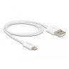 Delock USB Daten- und Ladekabel für iPhone™, iPad™, iPod™ weiß 1 m