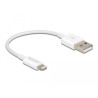 Delock USB Daten- und Ladekabel für iPhone™, iPad™, iPod™ weiß 15 cm